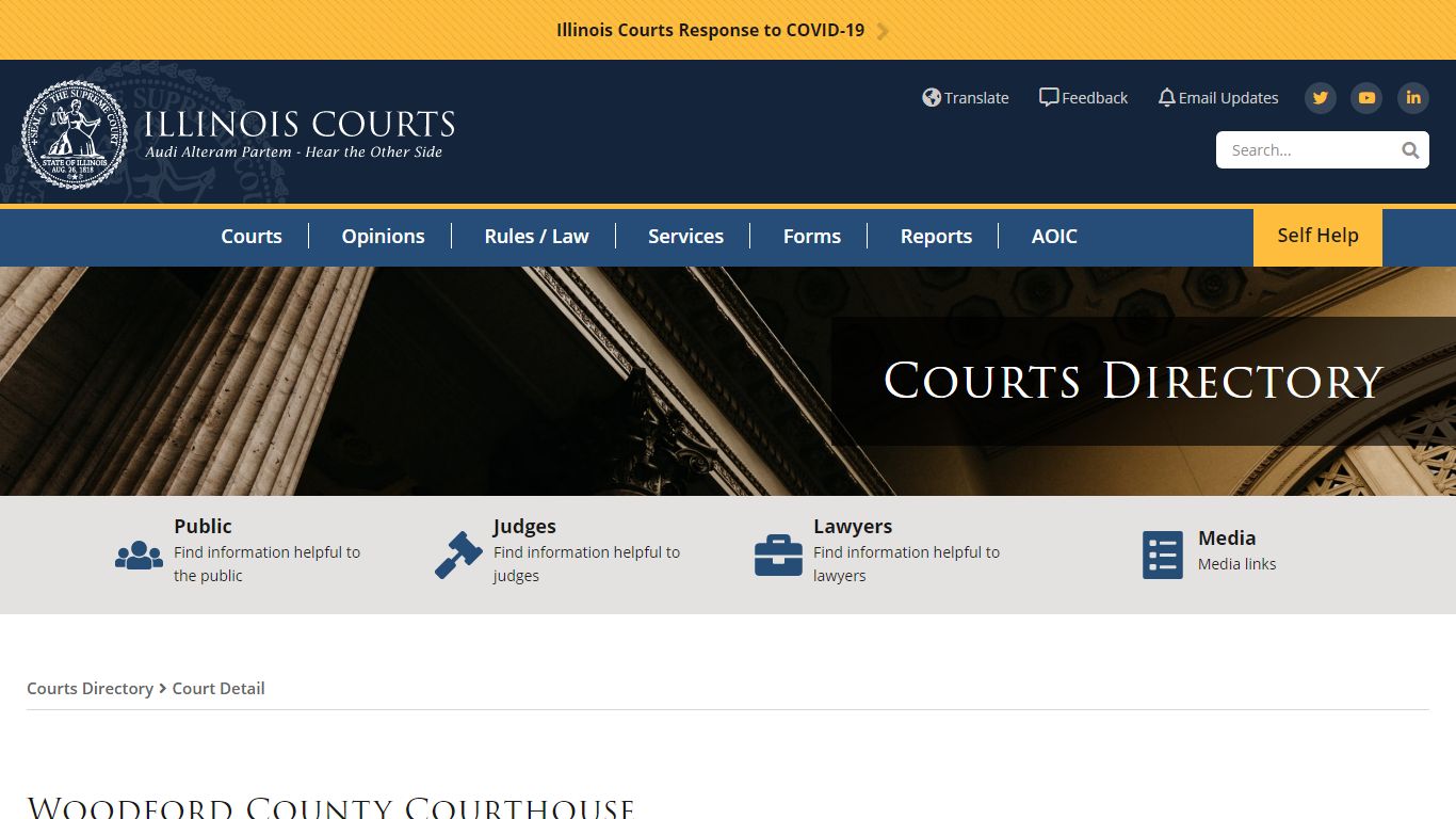 Woodford County Courthouse - Administrative Office of the Illinois Courts